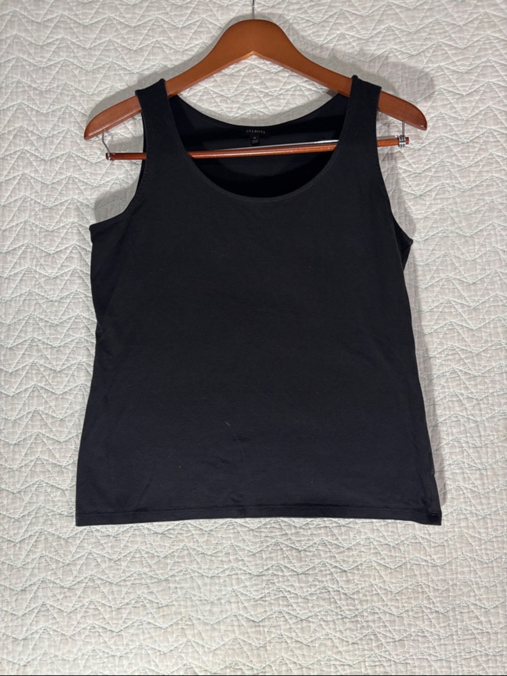 Talbots Black Scoop Neck Tank Top